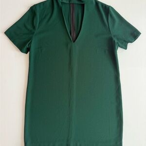 Zara Green Short Sleeve Dress
